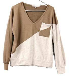 Absolutely Famous Woman's Sweater Size Large, Brown/Beige, Machine Wash